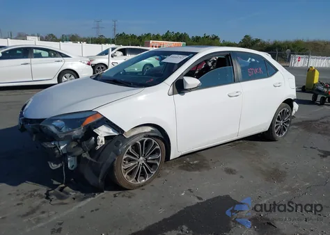 2015 Toyota Corolla S Plus из США, поврежденный, VIN 2T1BURHE0FC455169
